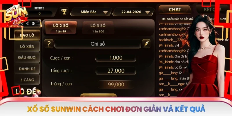 Xổ số Sunwin cách chơi đơn giản và kết quả